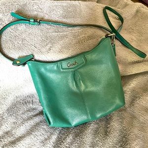 Green coach crossbody
